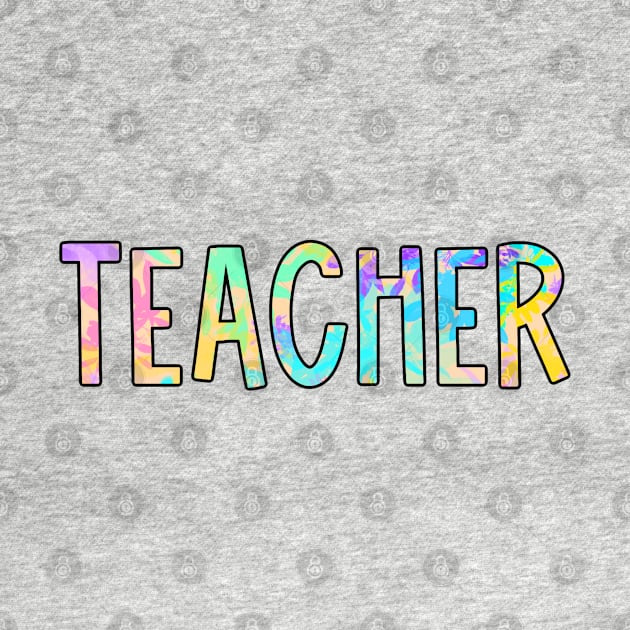 Teacher Neon Splatter by broadwaygurl18